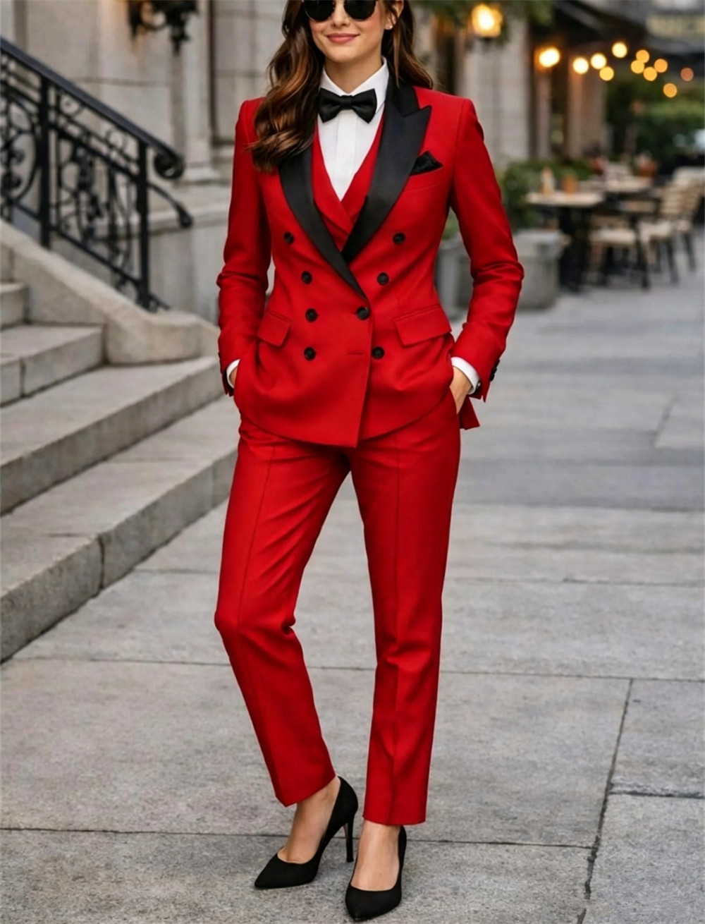 Women Formal Wear Tailor - بدلات نسائية مزدوجة الصدر من 3