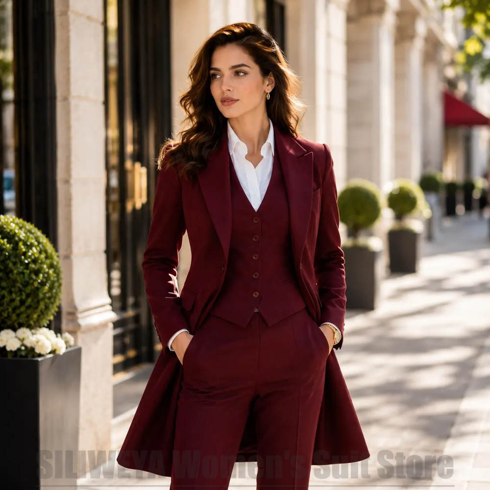 Women Formal Wear Blazers - بدلة نسائية أنيقة من 3 قطع