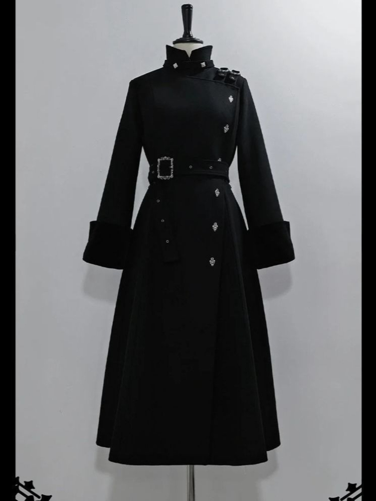 2025 الشتاء القوطية مربوط سليم - مراجعة Trench Coat Formal وسعره