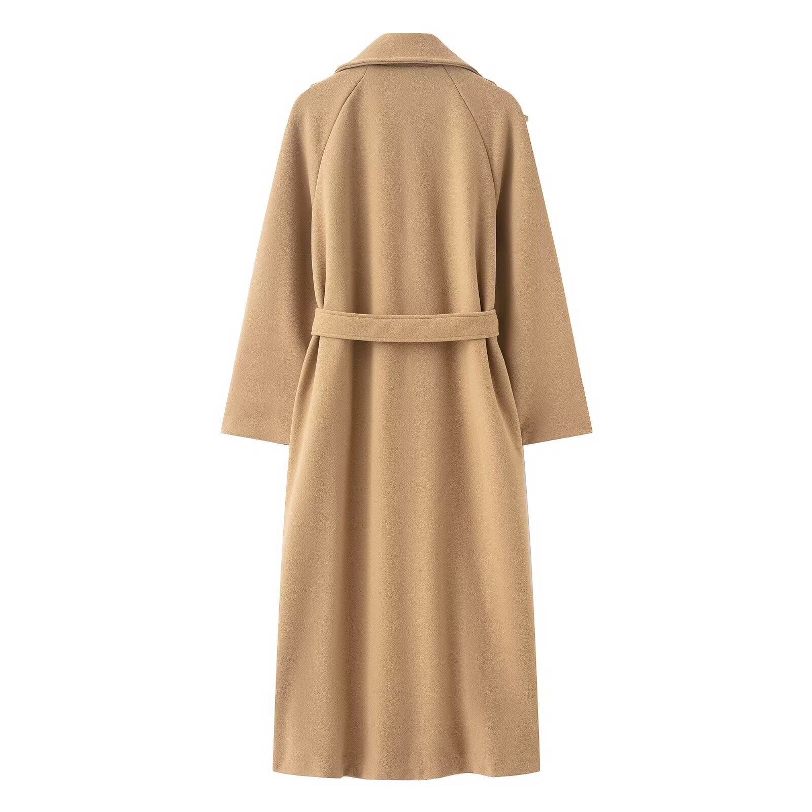 معطف ترنش نسائي أسود عصري بقصة - مراجعة Trench Coat Formal وسعره