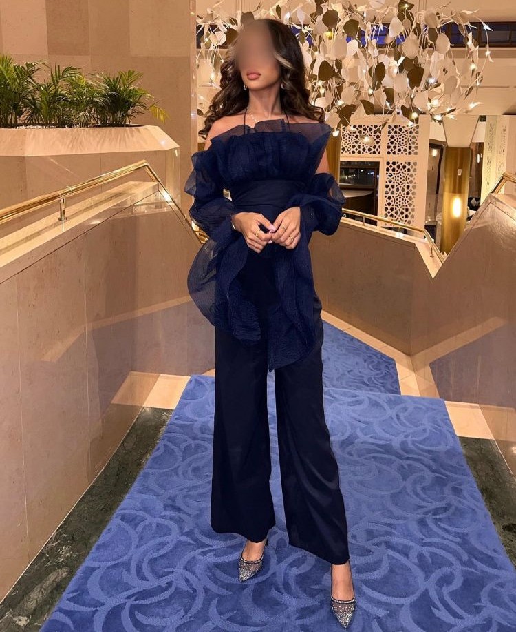 جمبسوت مع كشكشة للنساء ، ملابس - مراجعة Women'S Formal Jumpsuit Evening Wear وسعره