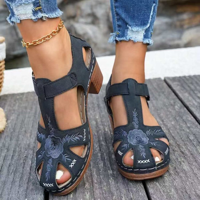 صنادل نسائية بكعب متوسط الارتف - مراجعة Formal Women Daily Wear Footwear وسعره