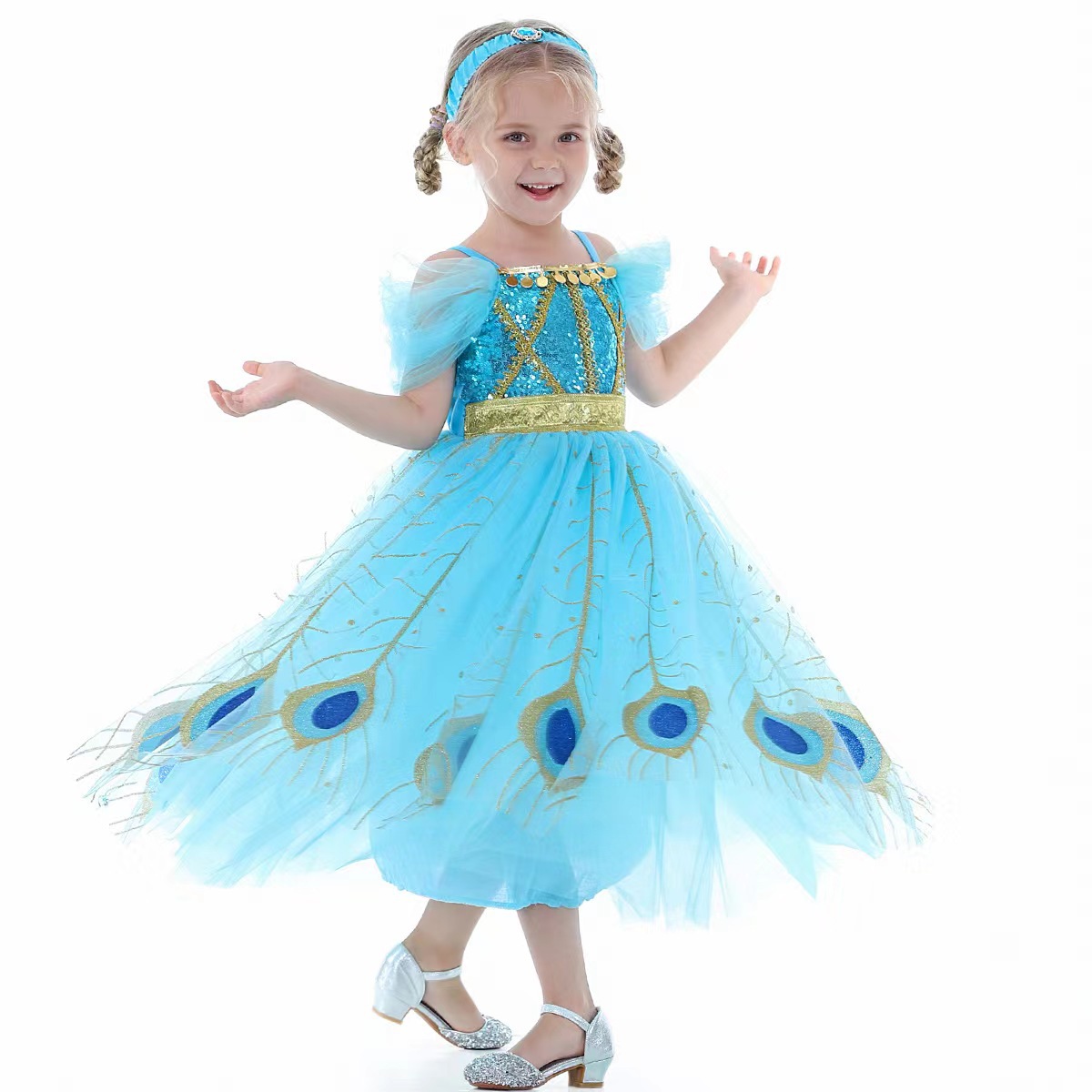 فستان الأميرة ياسمين، طقم فستا - مراجعة Women Formal Party Wear Dress وسعره