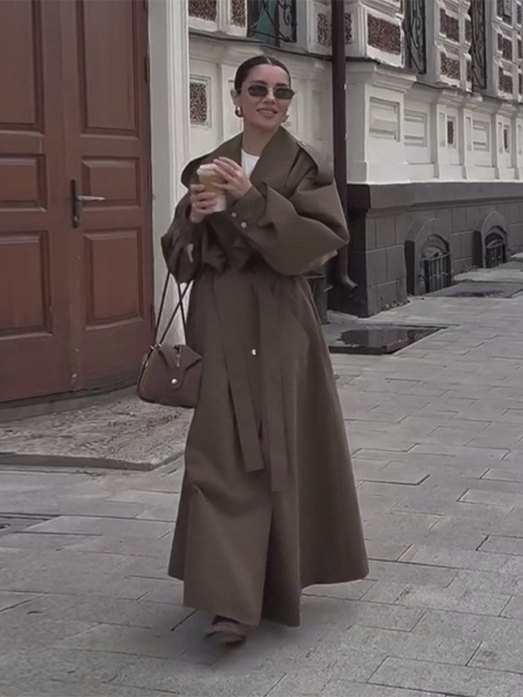 معطف نسائي فضفاض مقاوم للرياح  - مراجعة Trench Coat Formal وسعره