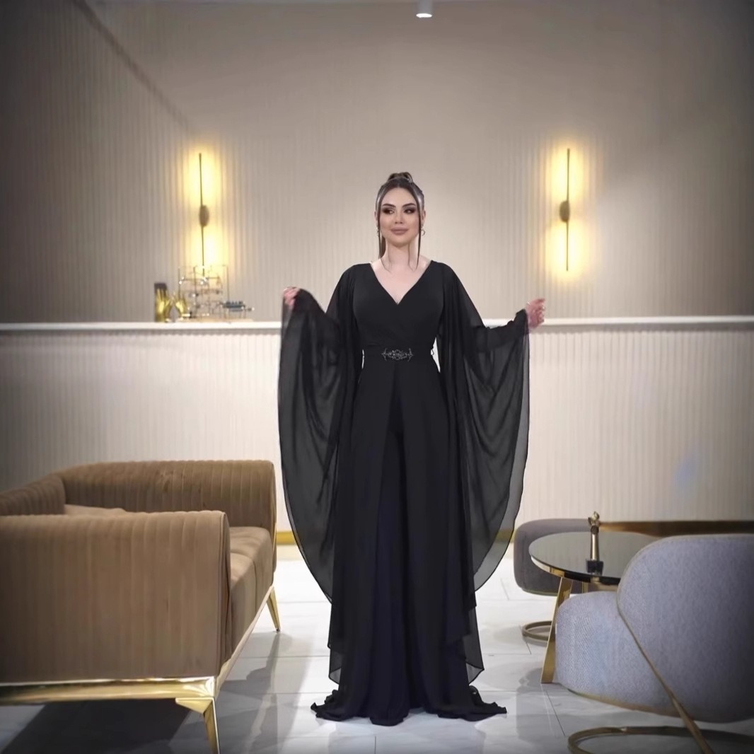 بدلة قفز نسائية سوداء عربية لل - مراجعة Women'S Formal Jumpsuit Evening Wear وسعره