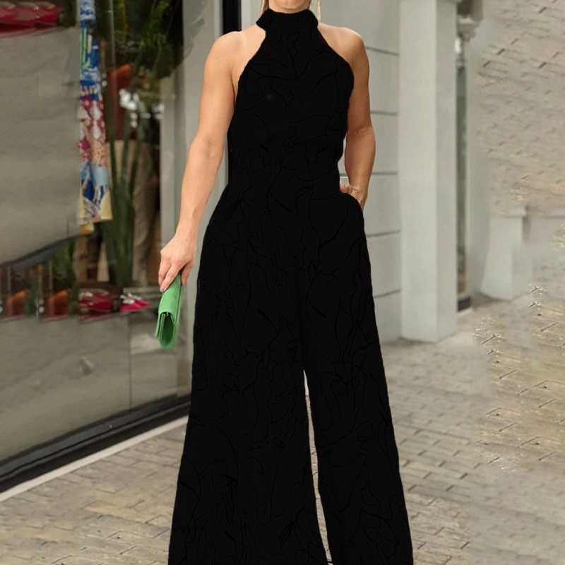 جمبسوت نسائي طويل أنيق بياقة ه - مراجعة Women'S Formal Jumpsuit Evening Wear وسعره