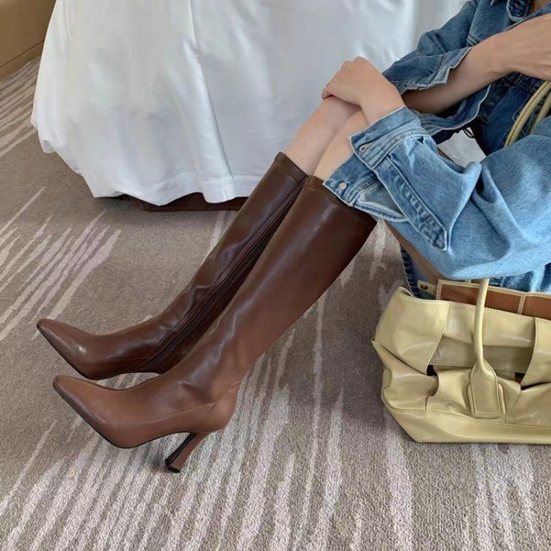 أحذية نسائية طويلة حتى الركبة  - مراجعة Formal Women Daily Wear Footwear وسعره
