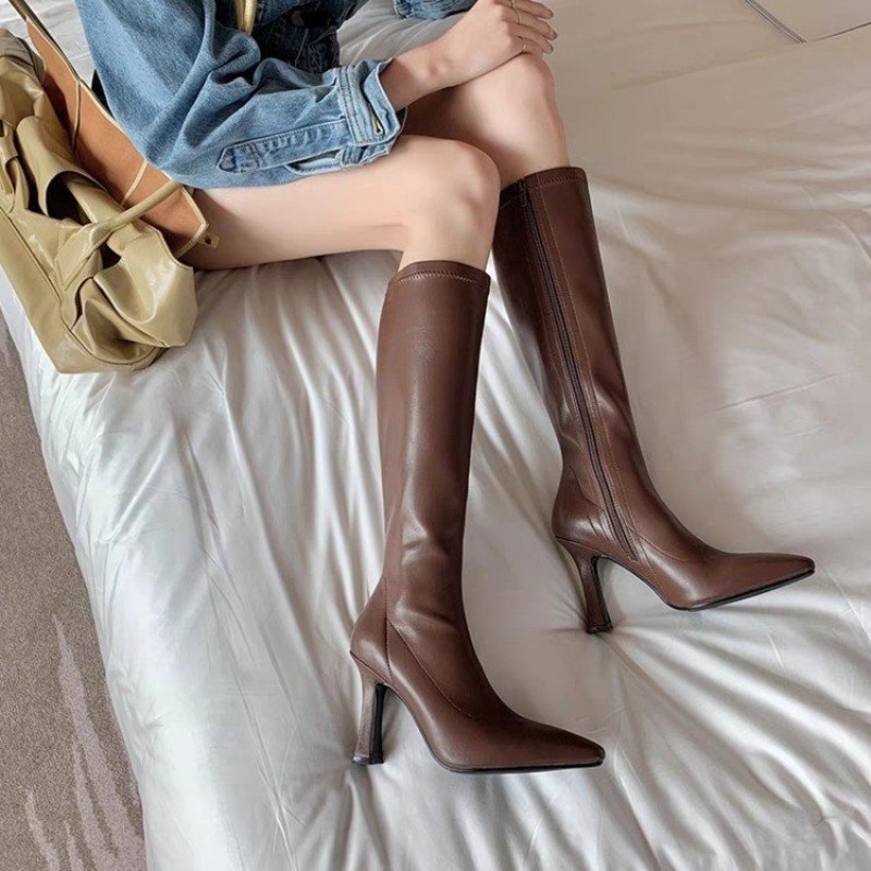 أحذية نسائية طويلة حتى الركبة  - مراجعة Formal Women Daily Wear Footwear وسعره
