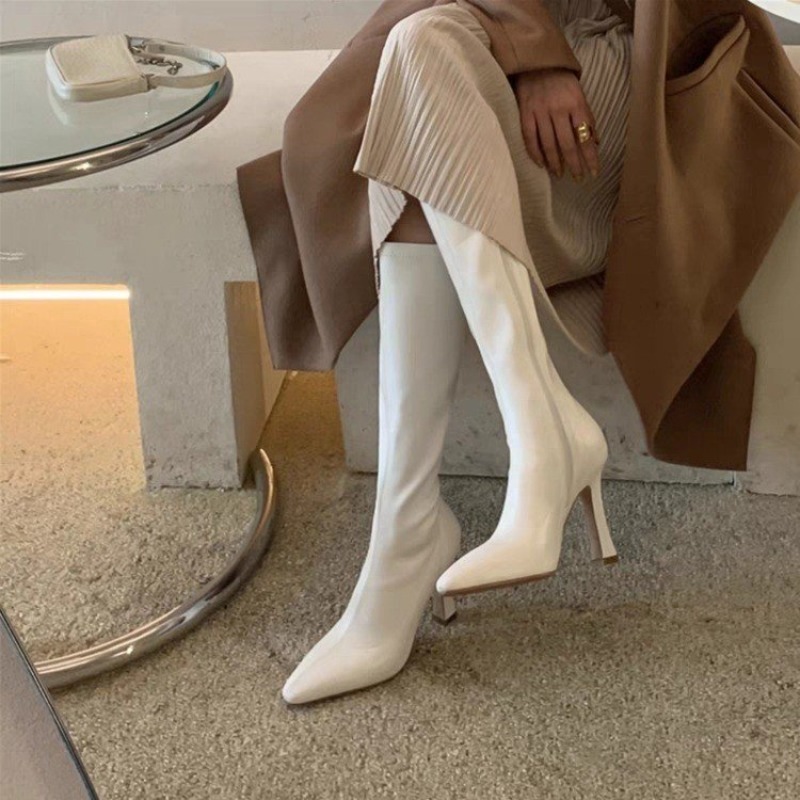أحذية نسائية طويلة حتى الركبة  - مراجعة Formal Women Daily Wear Footwear وسعره