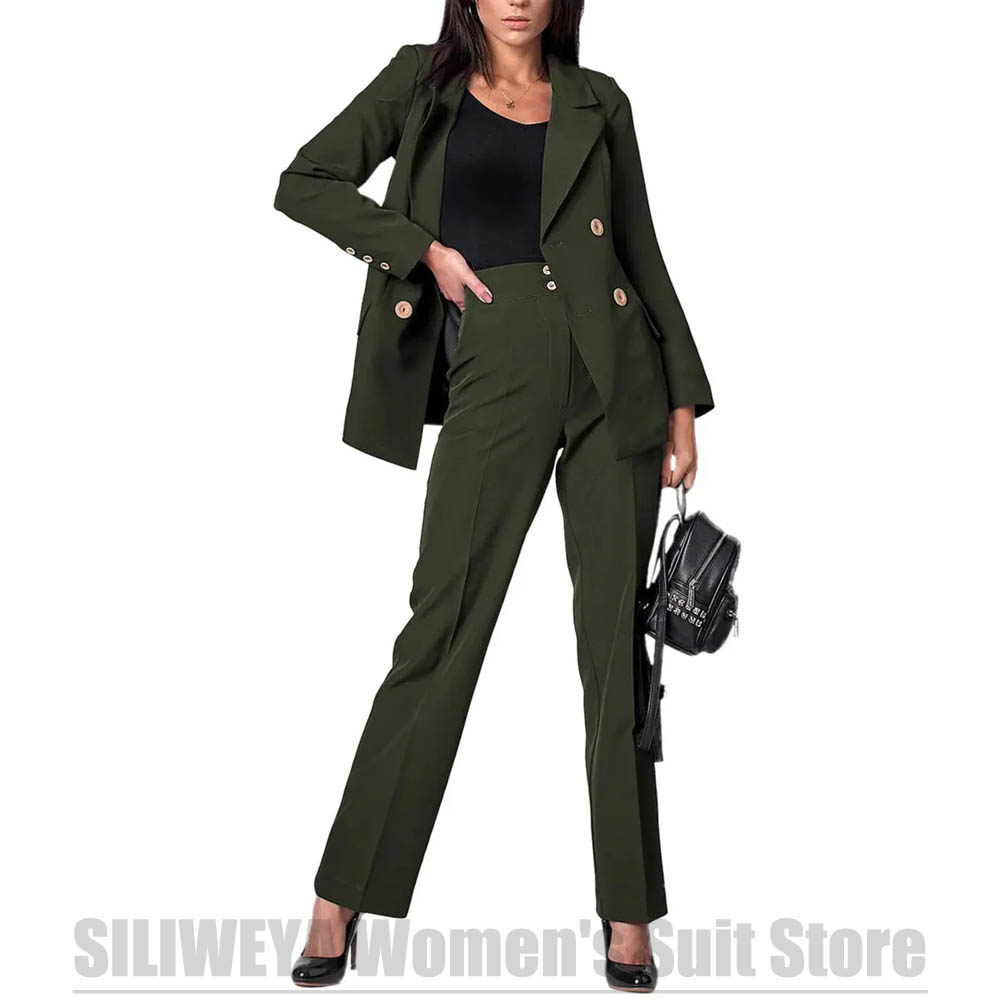 بدلة نسائية مزدوجة الصدر موضة  - مراجعة Women Formal Wear Tailor وسعره
