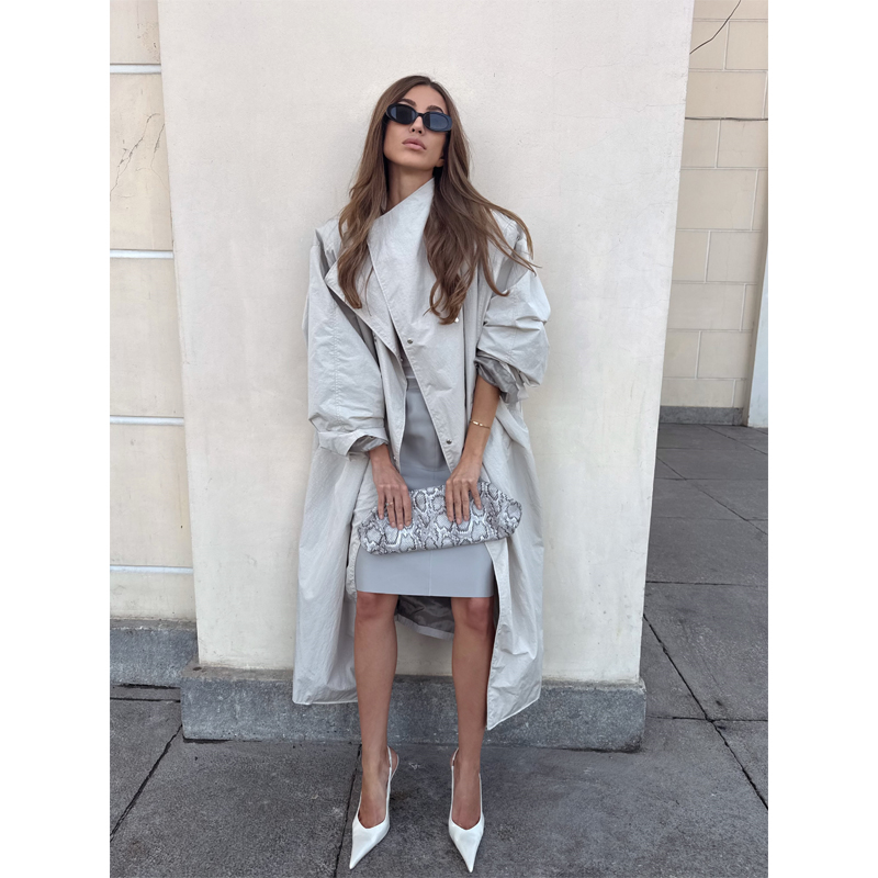 معطف ترنش نسائي طويل كبير الحج - مراجعة Trench Coat Formal وسعره