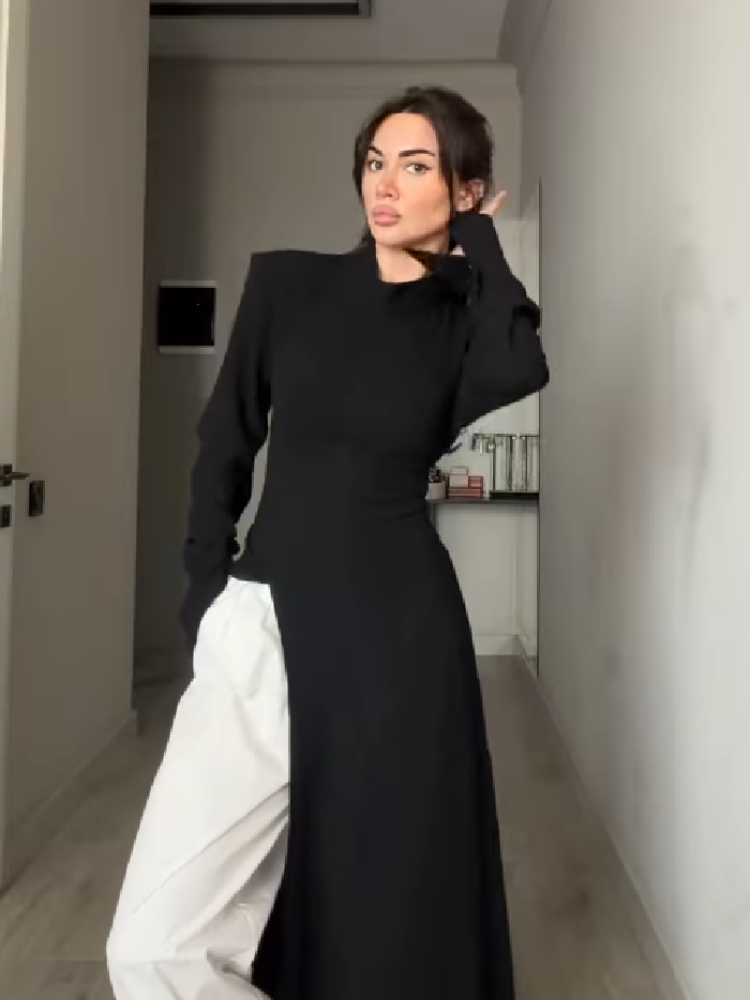 فستان نسائي أنيق طويل الأكمام  - مراجعة Formal Wear Women Us وسعره