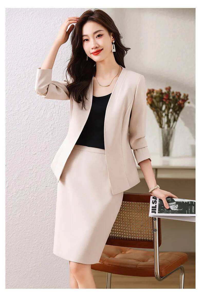 بدلات عمل نسائية رسمية مع تنور - مراجعة Women Formal Wear Blazers وسعره