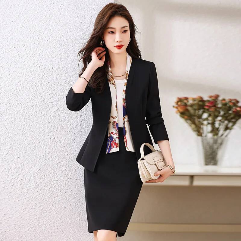 بدلات عمل نسائية رسمية مع تنور - مراجعة Women Formal Wear Blazers وسعره