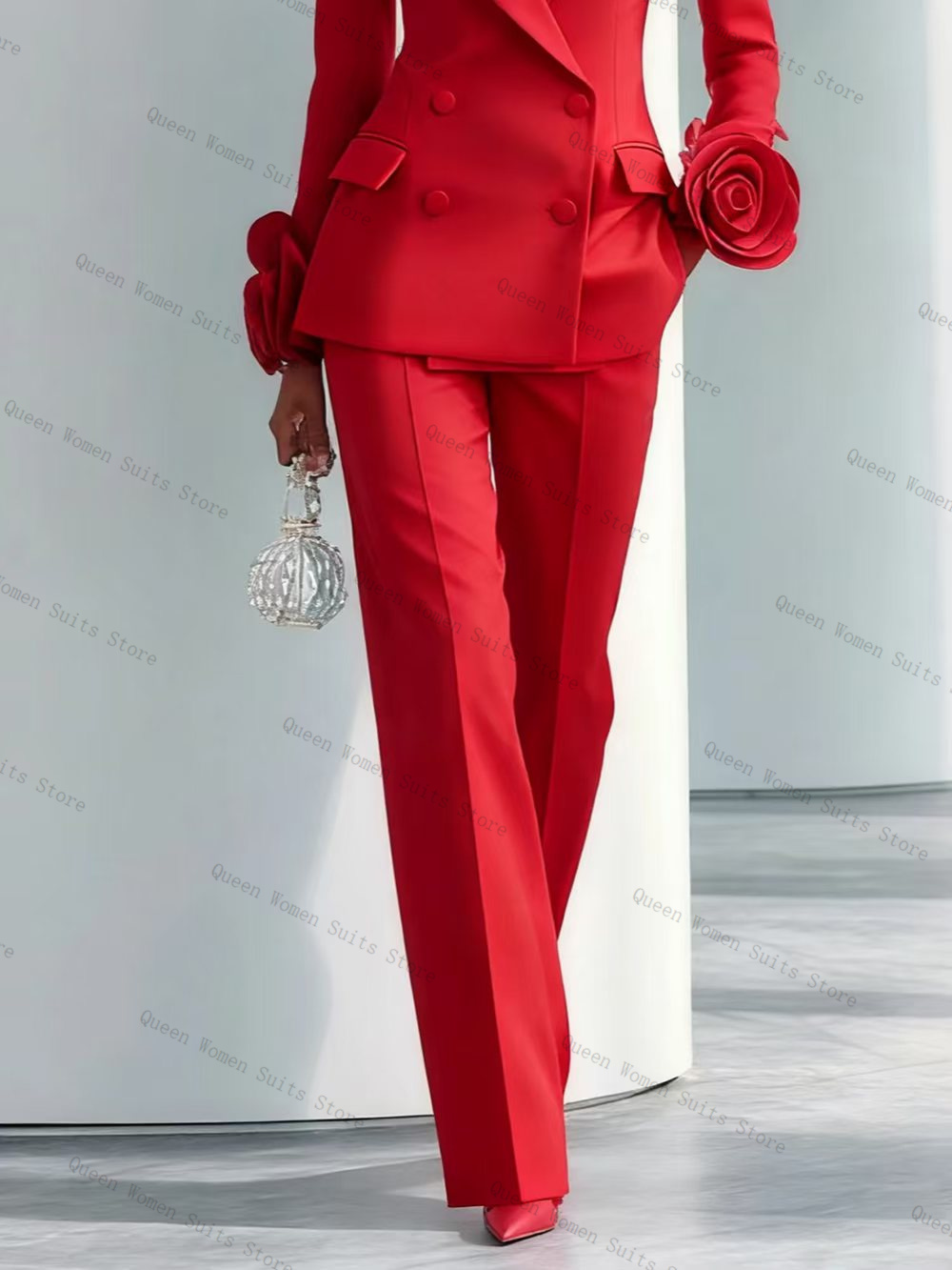 الفاخرة الأحمر المرأة البدلة م - مراجعة Women Luxury Formal Wear وسعره