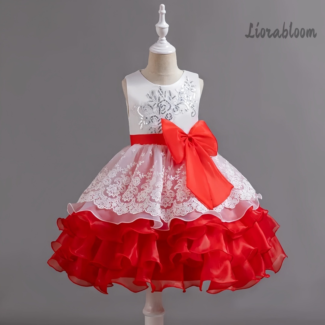 فستان بناتي أنيق بدون أكمام بف - مراجعة Women Formal Party Wear Dress وسعره