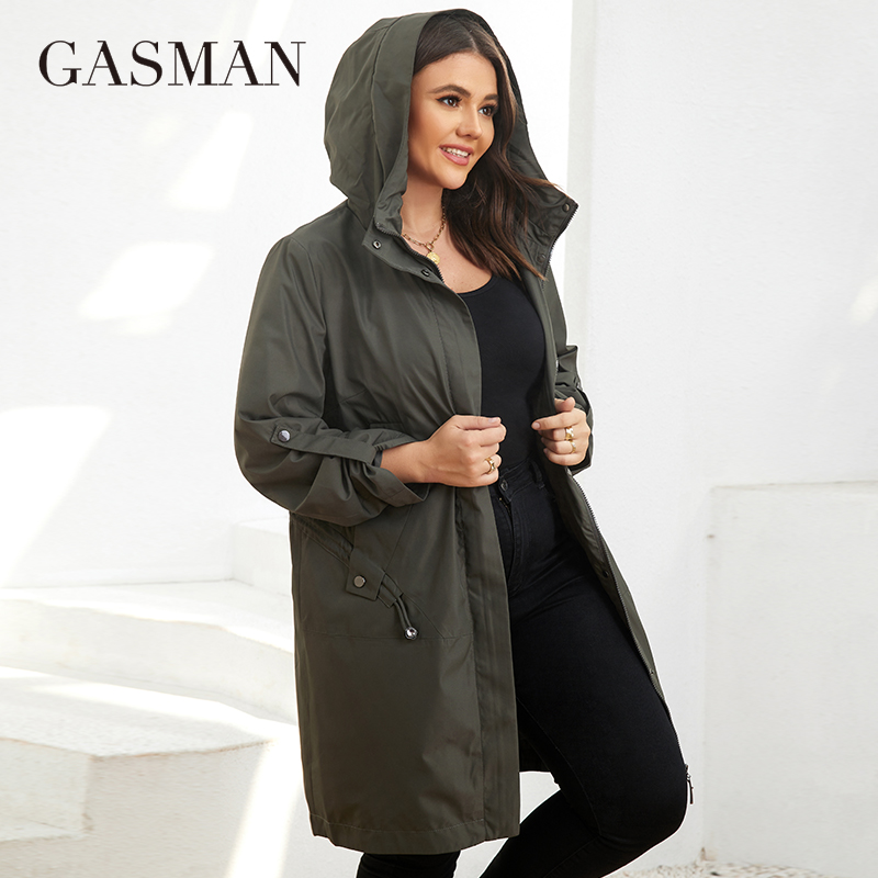 GASMAN الخريف خندق معطف حجم كب - مراجعة Trench Coat Formal وسعره