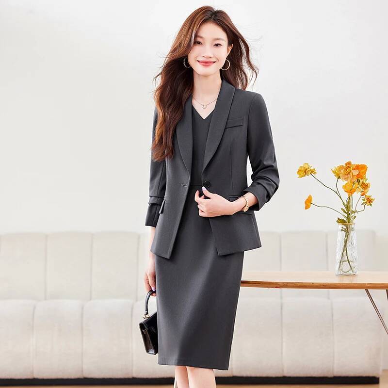 بدلة عمل نسائية من القماش عالي - مراجعة Women Formal Wear Blazers وسعره