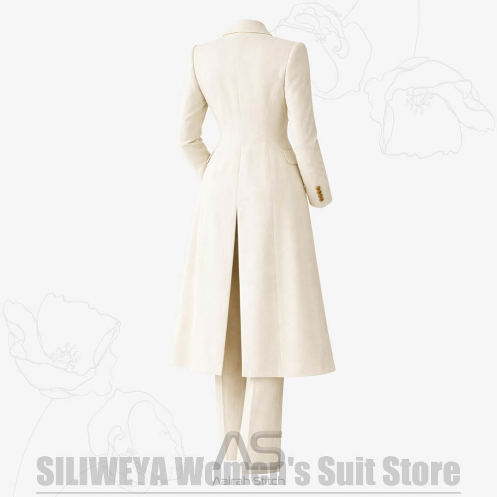 بدلة نسائية من 3 قطع معطف طويل - مراجعة Women Luxury Formal Wear وسعره