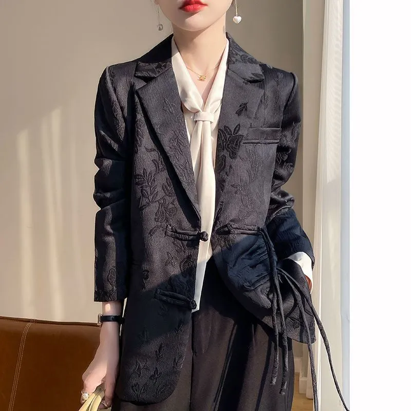 جاكيت بليزر نسائي أبيض منقوش ب - مراجعة Women Formal Wear Blazers وسعره