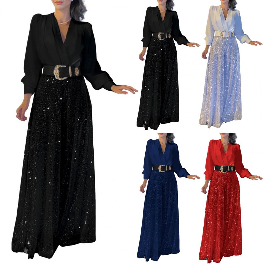 جمبسوت نسائي واسع الساقين للسه - مراجعة Women'S Formal Jumpsuit Evening Wear وسعره