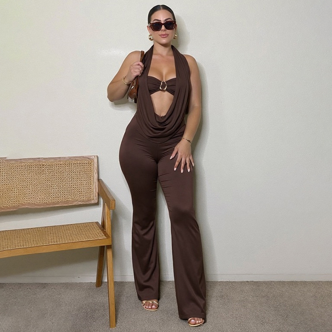 أسود المرأة بذلة 2 قطع أعلى ال - مراجعة Women'S Formal Jumpsuit Evening Wear وسعره
