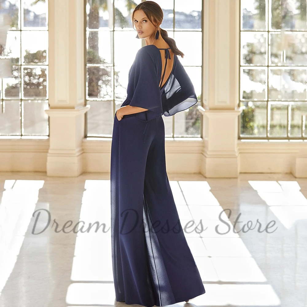 فستان سهرة بسيط بياقة على شكل  - مراجعة Women'S Formal Jumpsuit Evening Wear وسعره