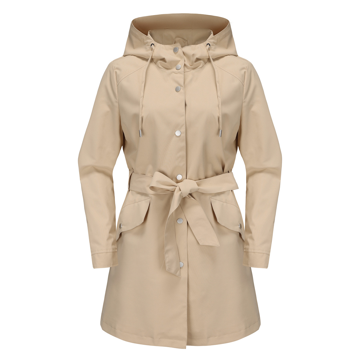 جاكيت نسائي طارد للماء بغطاء ر - مراجعة Trench Coat Formal وسعره