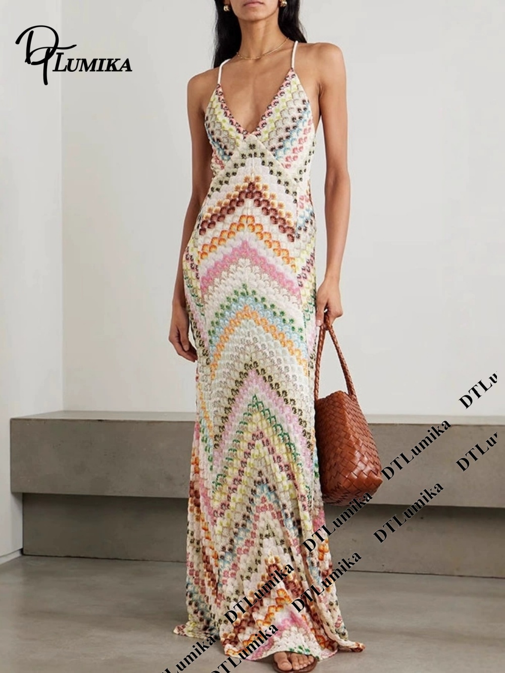 فستان ماكسي بوهيمي مطبوع من DT - مراجعة Women'S Formal Resort Wear وسعره