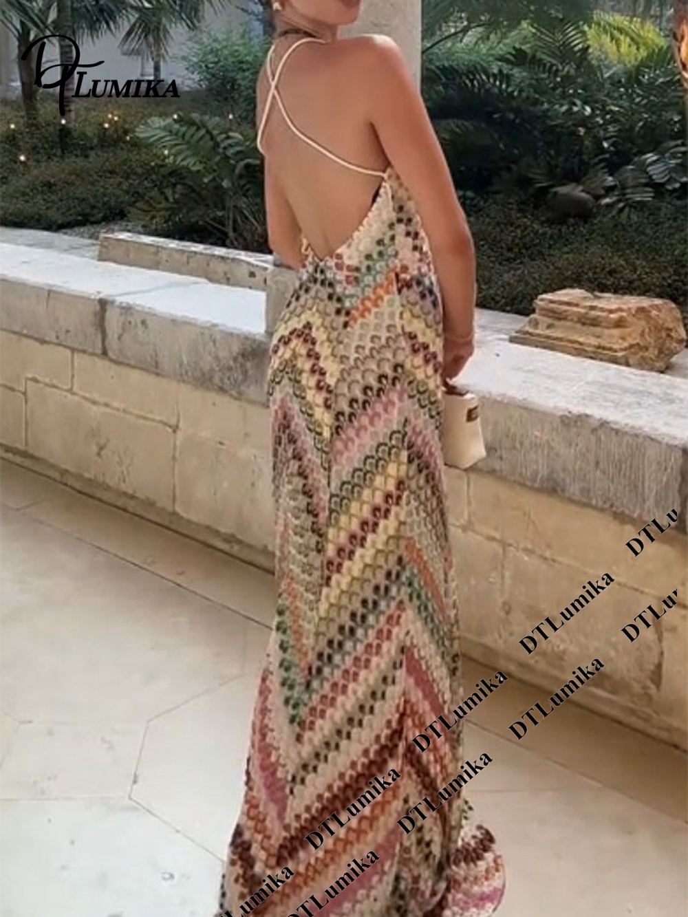 فستان ماكسي بوهيمي مطبوع من DT - مراجعة Women'S Formal Resort Wear وسعره