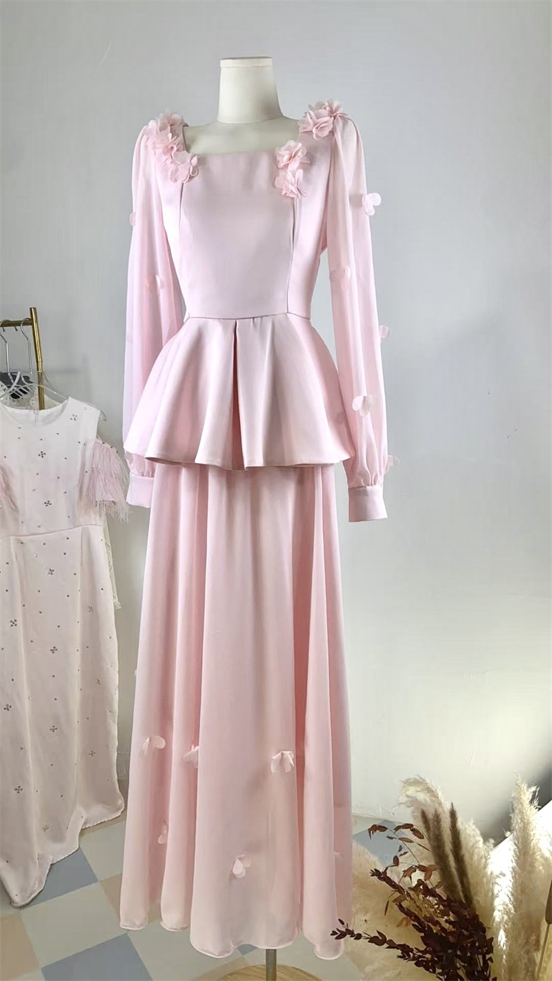 العربية المرأة البدلة تنورة مج - مراجعة Women Formal Party Wear Dress وسعره